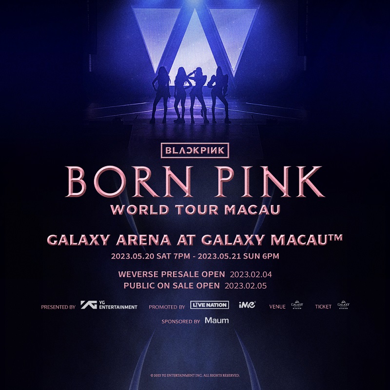 BLACKPINK WORLD TOUR [BORN PINK] MACAU Event Listing Entertainment